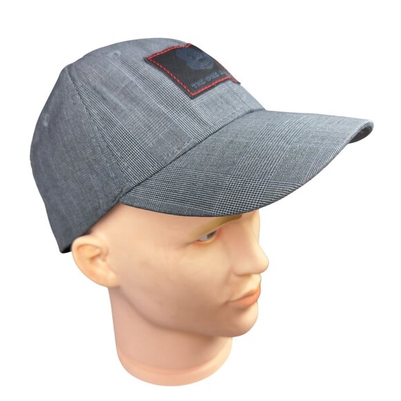 Disney Parks "The One & Only" Mickey Cap Adult  57-59 cm Gray Plaid - Picture 3 of 12